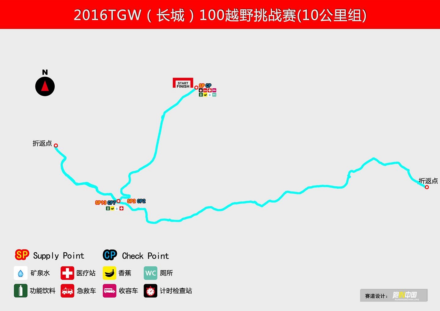 比赛线路 起终点:长城景区